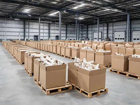 Finished goods staging for distributors