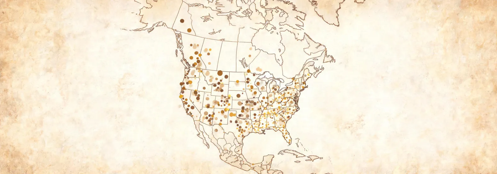 North America distribution map for Fypon millwork